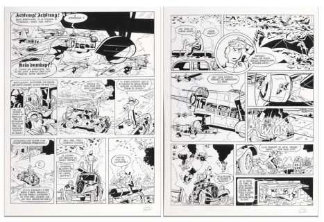 Schwartz | Spirou et Fantasio, planches n°41 et 42 à… | Millon