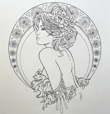 Chris Evenhuis - 1 Original drawing - French Style - 2010 | Catawiki
