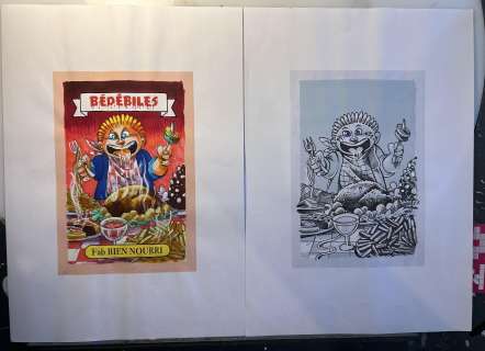 Nicolas Keramidas | Ruff et encrage pour image BEDEBILES | Les dessinateurs