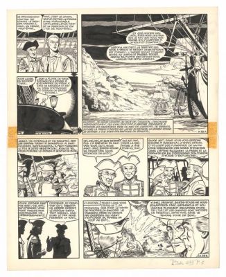 Victor Hubinon | Planche originale n°28, publiée dans Pilote n°279 - Mort ou vif - Barbe-Rouge | Daniel Maghen