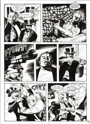 Dotti, Maurizio - 1 Original page - Dampyr #94 - "Lo stregone senza volto" - 2008 | Catawiki
