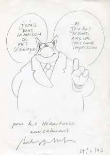 Geluck | Le Chat, illustration à la mine de plomb… | Millon