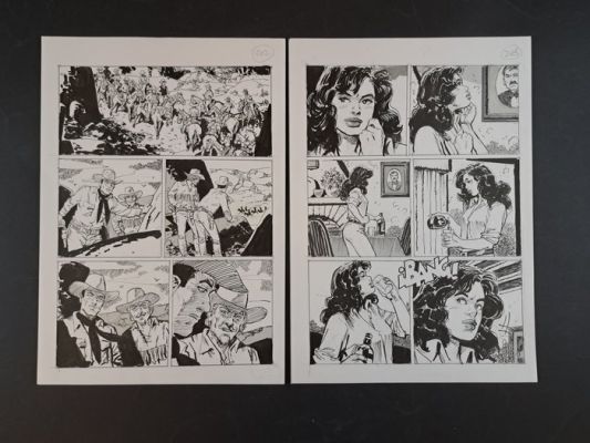 Altuna, Horacio - 2 Original page - Tex: Inferno a Red Junction | Catawiki
