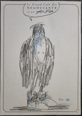Fred (Aristidès, Fred Othon) - 1 Original drawing - Le Corbac aux baskets | Catawiki