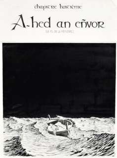 Auclair, Claude | BRAN RUZ "A-Hed an eÃ±vor" Couverture originale Ã  l’encre | Cornette de St Cyr