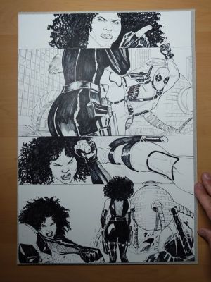 Marco Foderà - 1 Original page - Deadpool vs Domino | Catawiki