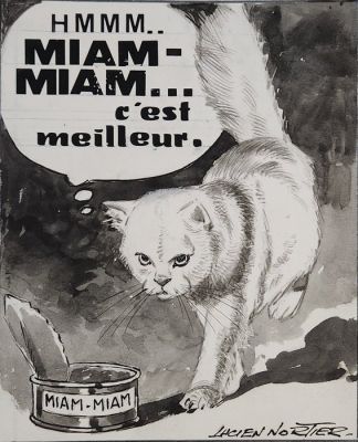 Lucien Nortier - 1 Original drawing - hérisson
