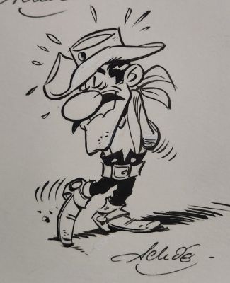 Achdé - 1 Dessin original dédicacé - Lucky Luke | Catawiki