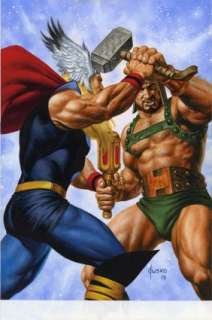 Jusko, Joe - 2016 MARVEL MASTERPIECES - HERCULES VS. THOR Trading Card Art