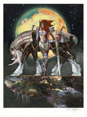 Formosa, Gil - 1 Original colour drawing - Red Sonja - Licorne | Catawiki