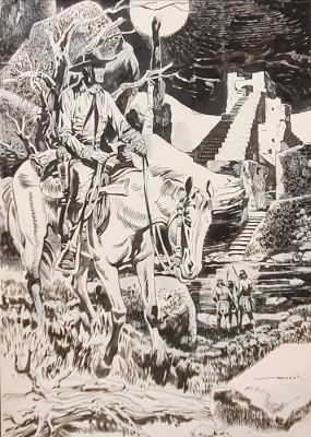 Muzzi, Virgilio - 1 Original drawing - Tex Willer - Senza titolo | Catawiki