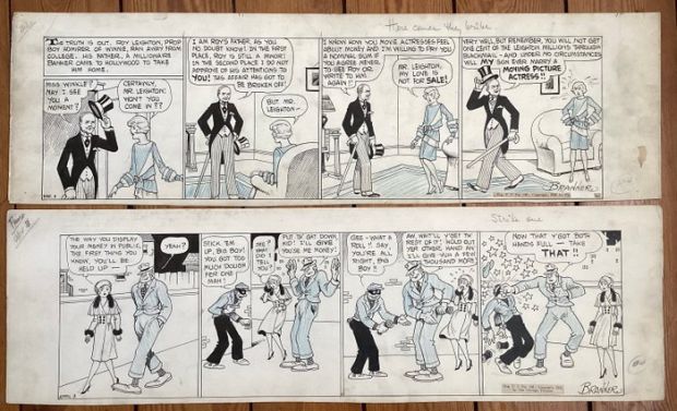 Martin Branner - 2 Original drawing - Winnie winkle ou Bicot - 1928 | Catawiki