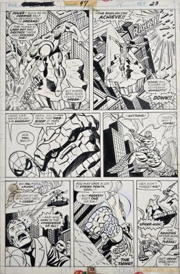 Ron Wilson, Dan Adkins - 1 Original page - Marvel Team up #47