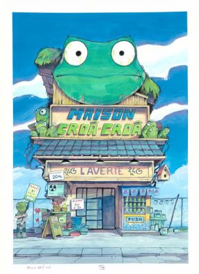 Davide Tosello | Illustration originale publiée dans le cahier graphique - Maison Croa Croa | Daniel Maghen