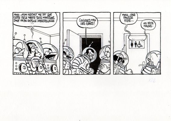 Fabrice Erre | Strip original de l’album "Mars!" | Les dessinateurs