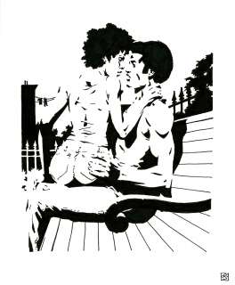 Jason Johnson | Ken & Elyse Series: Ken and Elyse Park Bench | Abel Original Art