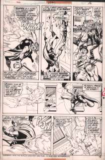 Dick Giordano, John Buscema - Thor #232 P.16 - Thor Vs Firelord Action - 1975