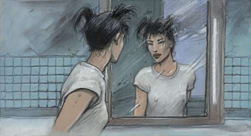 *Enki Bilal Né En 1951 La Couleur de L’air Acrylique, Pastel Et Crayon Sur Papier Contrecollé Sur Carton Pour La Case 1 de La... | La Couleur de l’air | Artcurial