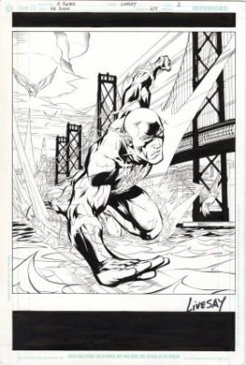 Porter, Howard - FLASH, THE (1987) #214 Title Splash | ComicConnect