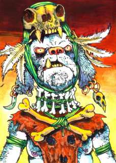 Simon Bisley – Andy Brown – Salty Dogs Card art – Paint – MR Natural