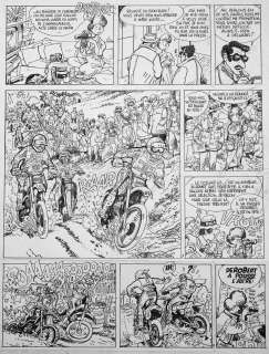 WASTERLAIN Marc  - Jeannette Pointu  - Planche 9 de l’album 4 x 4 Paris Dakar édité [...] | Vermot et Associés