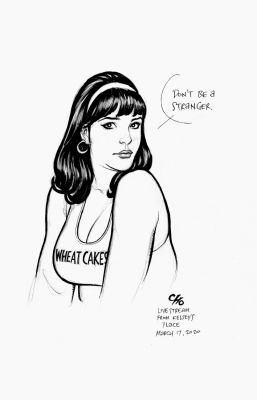 Frank Cho | Darcy Parker- Strangers in Paradise Illustration (2020) | Romitaman