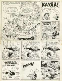 Lot 517 - Sibylline en danger Encre de Chine pour la planche 22 de cette aventure publiée dans...