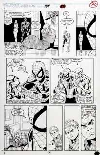 Sal Buscema - Spectacular Spider-Man #189 P 40 (Historic 30Th Anniversary Green Goblin Issue! Spider-Man Captures the Green Goblin, with Molten Man!) 1992