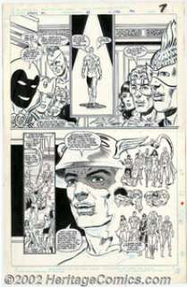 Todd McFarlane and Tony DeZuniga - Original Art for Infinity, Inc. #25, page 7 (DC, 1986). Two excellent pages of - | Heritage