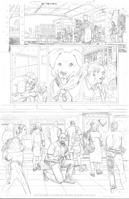 Scot Eaton | ORIGINAL ART - DC/HBO "TO THE MAX" Digital Comic Page 1 | Scot Eaton