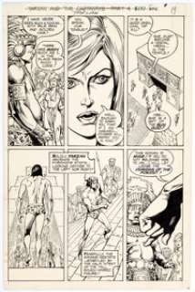 Joe Kubert and Rudy Florese Tarzan #243 Story Page 10 Original Art (DC, 1975). Tarzan means business when he - | Heritage