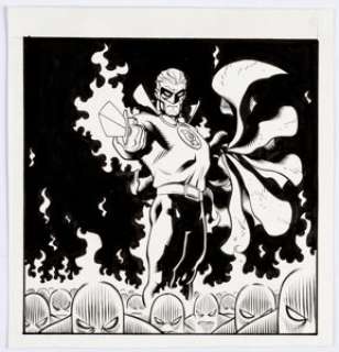 Ed McGuinness - Golden Age Green Lantern (Alan Scott) Illustration Original Art (c. 1990-2000s). One of DC‘s -