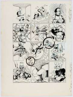 Shary Flenniken (attributed) June Bug and Spider Complete 1-Page Story Original Art (c. 1970). June Bug, one of -