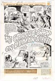 John Calnan Secrets of Sinister House #18 Complete 7-Page Story Original Art (DC, 1974). In "The Strange - | Heritage