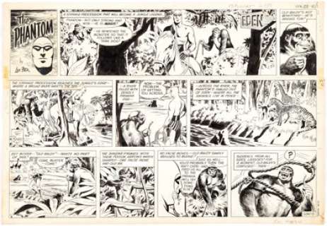 Sy Barry The Phantom Sunday Comic Strip Original Art dated 12-1-63 Original Art Comic Strip (King Features - | Heritage