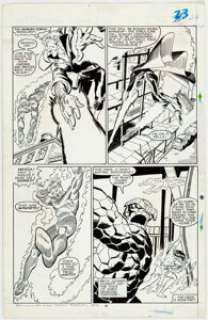 Jon Bogdanove and Terry Austin Fantastic Four vs. X-Men #1 Page 24 Original Art  (Marvel, 1987). The Human - | Heritage