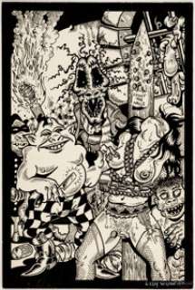 S. Clay Wilson | The Checkered Demon #2 Illustration Original Art (Last Gasp, 1978). | Heritage