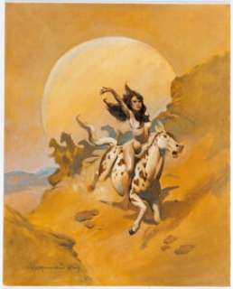 Mike Hoffman The Mysterious Mustang Woman Cover Painting Original Art (Scott Company Publishing, 2005).... | Heritage