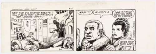 Rick Hoberg and Alfredo Alcala Star Wars Daily Comic Strip Original Art dated 8-6-80 (L. A. Times Syndicate, 1980)... | Heritage
