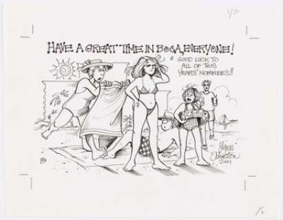 Lynn Johnston For Better or For Worse National Cartoonists Society Journal Ad Illustration Original Art (2001).... | Heritage