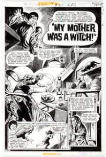 John Calnan The Witching Hour #64: "My Mother Was a Witch!" Complete 7-Page Story Original Art (DC Comics, 1976).... (Total: 7 Original Art) | Heritage