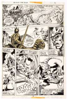 Frank Brunner and Steve Leialoha Howard the Duck #1 Story Page 15 Original Art (Marvel Comics, 1976).... | Heritage