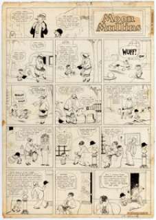 Frank Willard Moon Mullins Sunday Comic Strip Original Art dated 11-28-26 (Chicago Tribune, 1926). ... | Heritage
