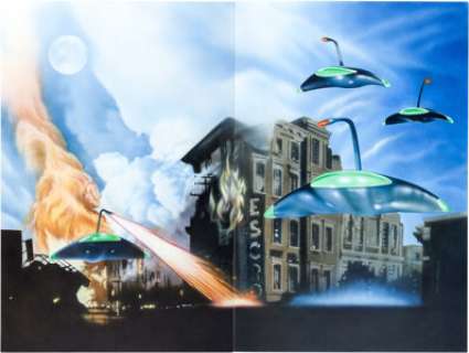 Jeff Pittarelli - War of the Worlds Double-Painting Original Art Group of 2 (2003).... (Total: 2 Original Art)