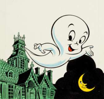 Warren Kremer (attributed) Casper the Friendly Ghost 45 rpm Record Cover Illustration Original Art (Peter Pan Reco... | Heritage