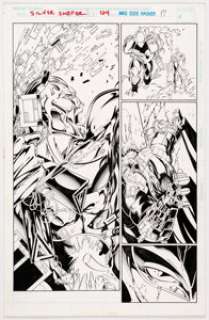 Ed Benes, Adriana Melo, and Edde Wagner Silver Surfer #124 Story Page 17 Original Art (Marvel, 1997)....