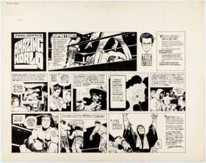 Alex Toth Jimmy Grippo’s Amazing World Unpublished Sunday Comic Strip Original Art (1970).... | Heritage