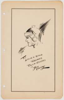 Dick Calkins Buck Rogers Profile Miniature Original Art (c. 1930s).... | Heritage