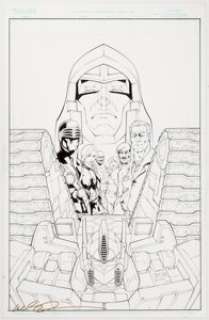 Mike S. Miller G.I. Joe Vs. The Transformers Volume 1 Cover Original Art (Image, 2004).... | Heritage