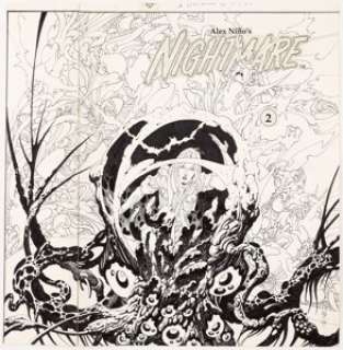 Alex NiÃ±o Nightmare #2 Unpublished Cover Original Art (Innovation, 1989).... | Heritage